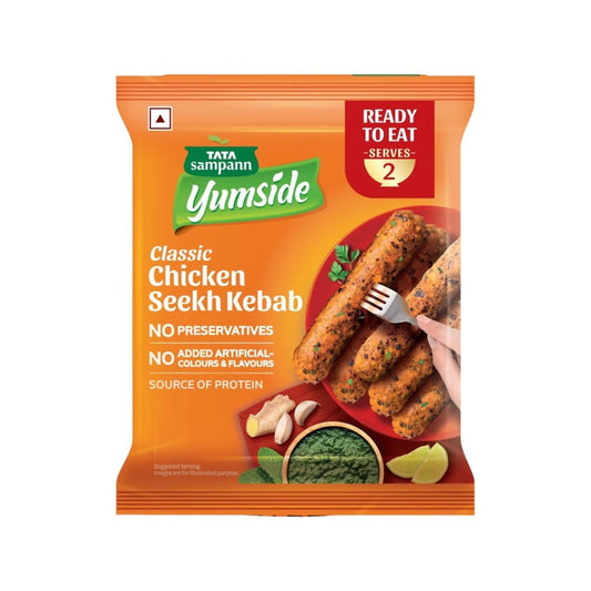 Tata Sampann Yumside Classic Chicken Seekh Kebab : 180 g