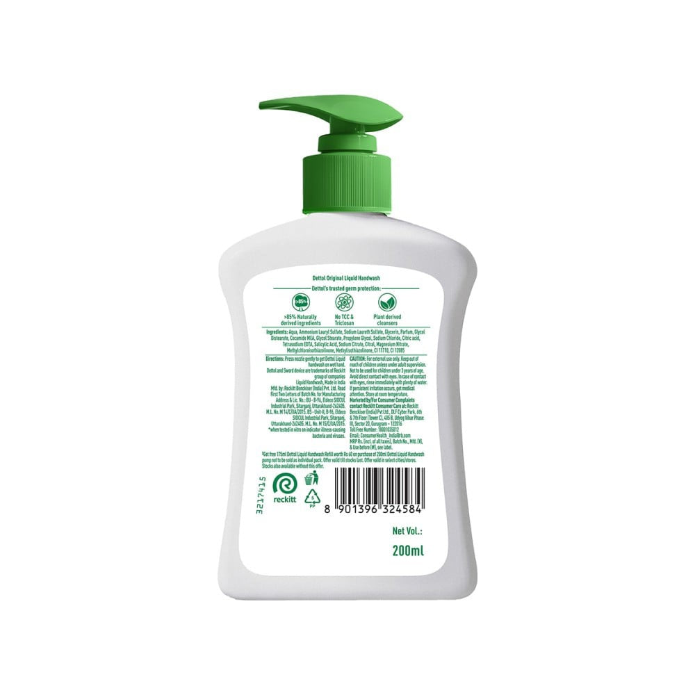 Dettol Original Hand Wash : 200 ml