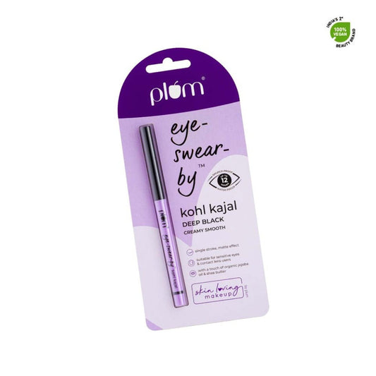 Plum Eye-Swear-By Kohl Kajal (Deep Black) : 0.35 g