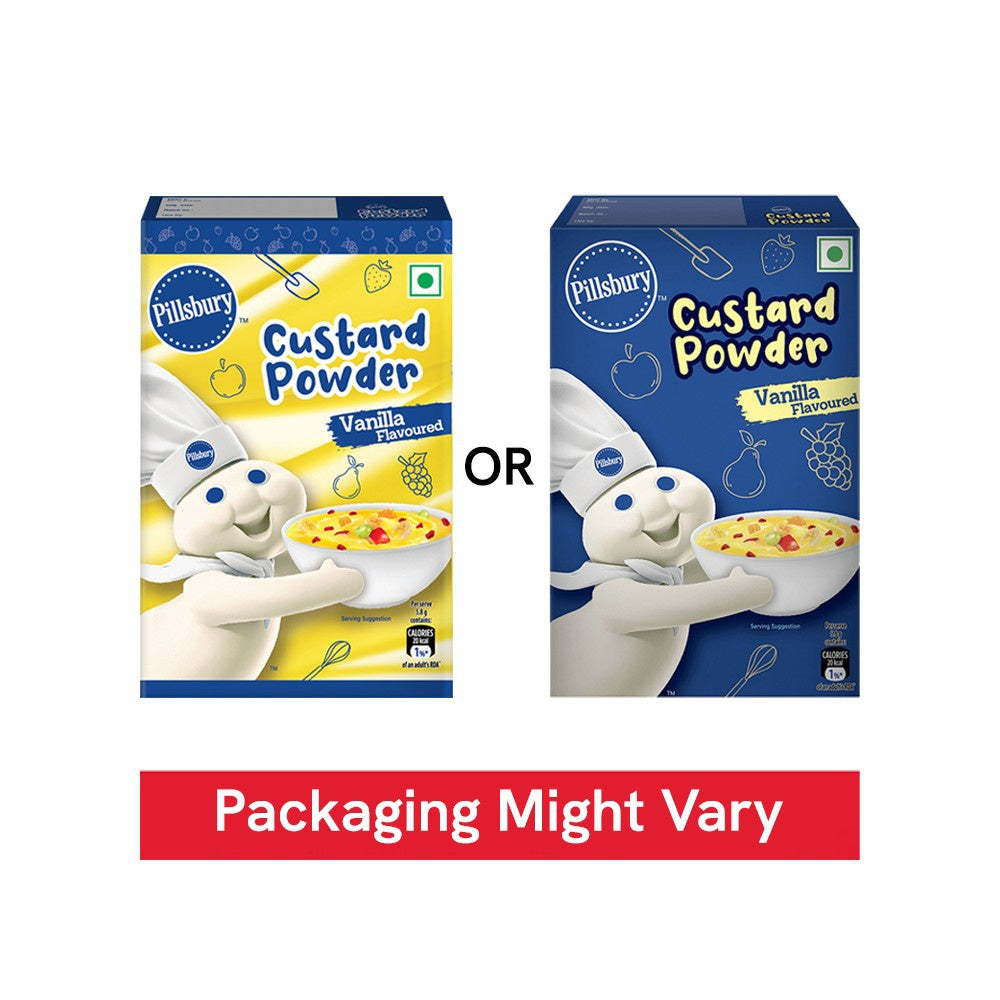 Pillsbury Golden Vanilla Custard Powder - Pack of 2 : 2 x 100 g