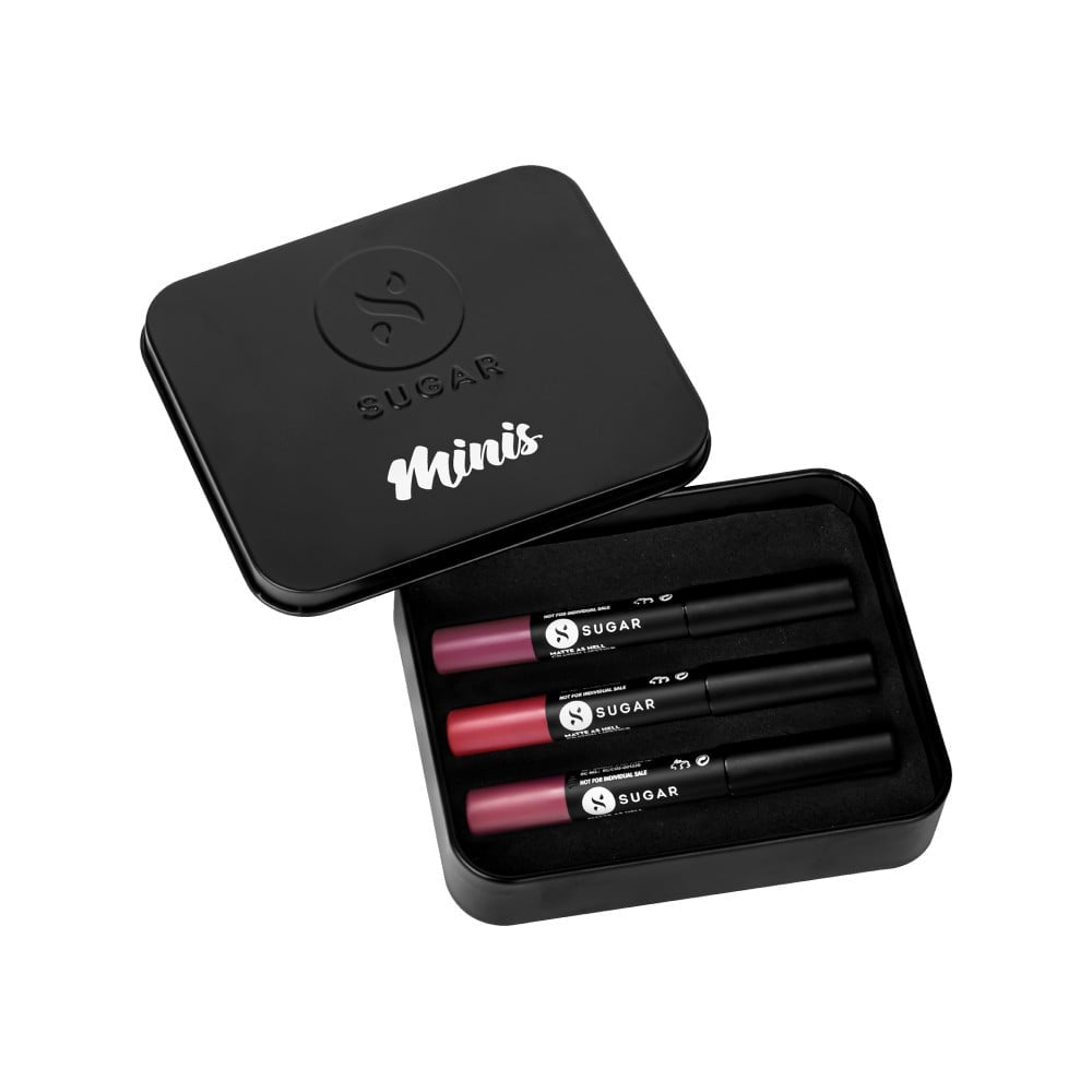 SUGAR Matte As Hell Minis Nude Lipstick Kit : 1 pack (3 pieces)