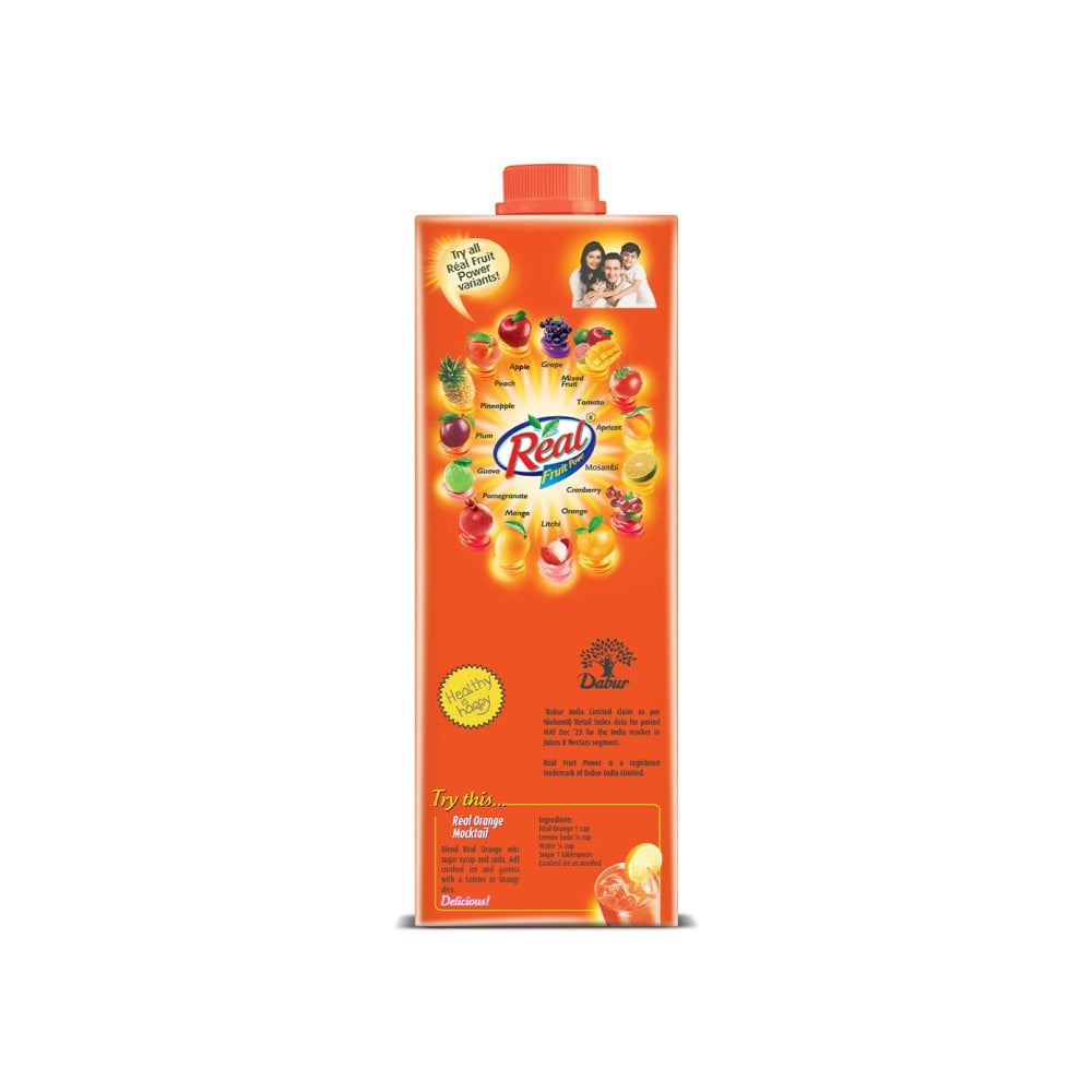 Real Fruit Power Cranberry Juice + Real Fruit Power Orange Juice Combo : 1 ltr + 1 ltr