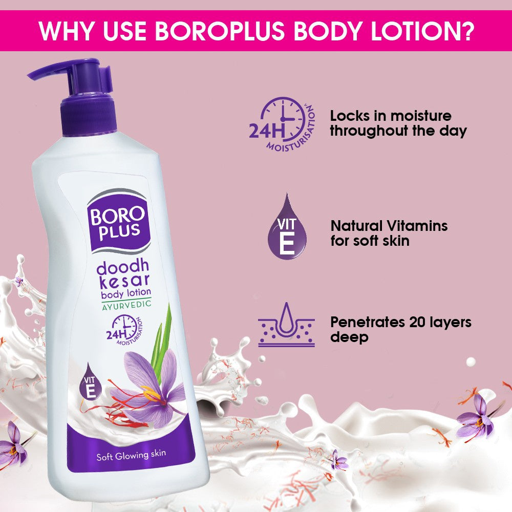 Boroplus Doodh Kesar Body Lotion : 400 ml