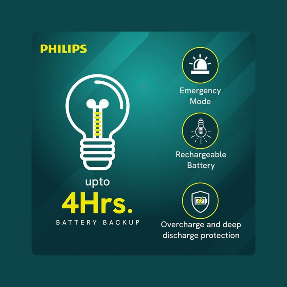 Philips Lighting Rechargeable Inverter 8.5W LED Bulb (Cool Daylight) : 1 unit