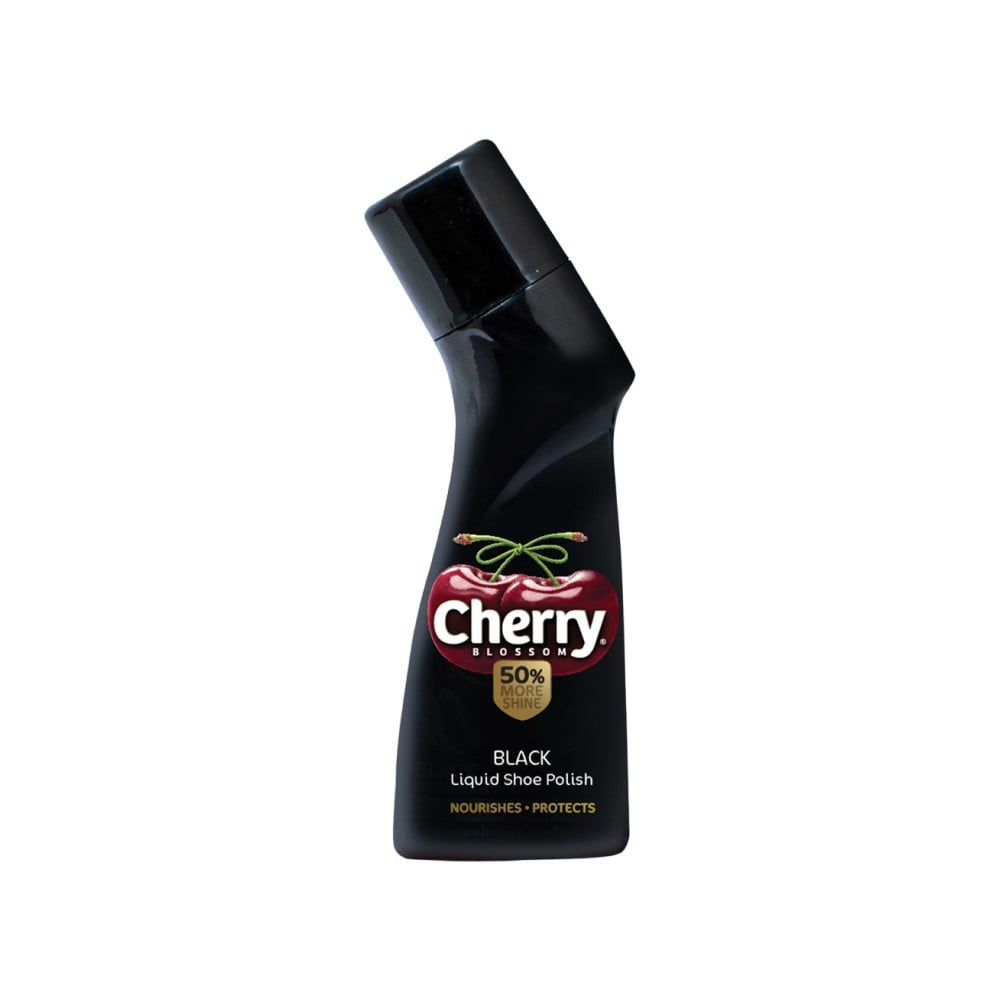 Cherry Blossom Black Liquid Shoe Polish : 75 ml
