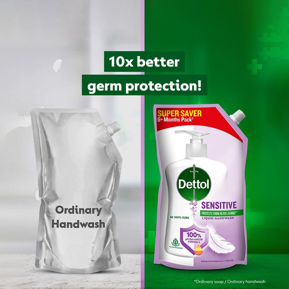 Dettol pH-Balanced Sensitive Hand Wash (Refill) : 675 ml
