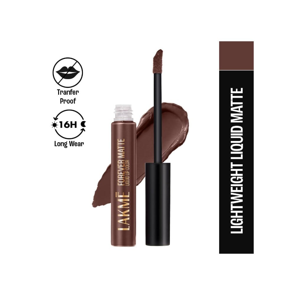 Lakme Forever Matte Liquid Lip Colour (Brown Espresso) : 5.6 ml