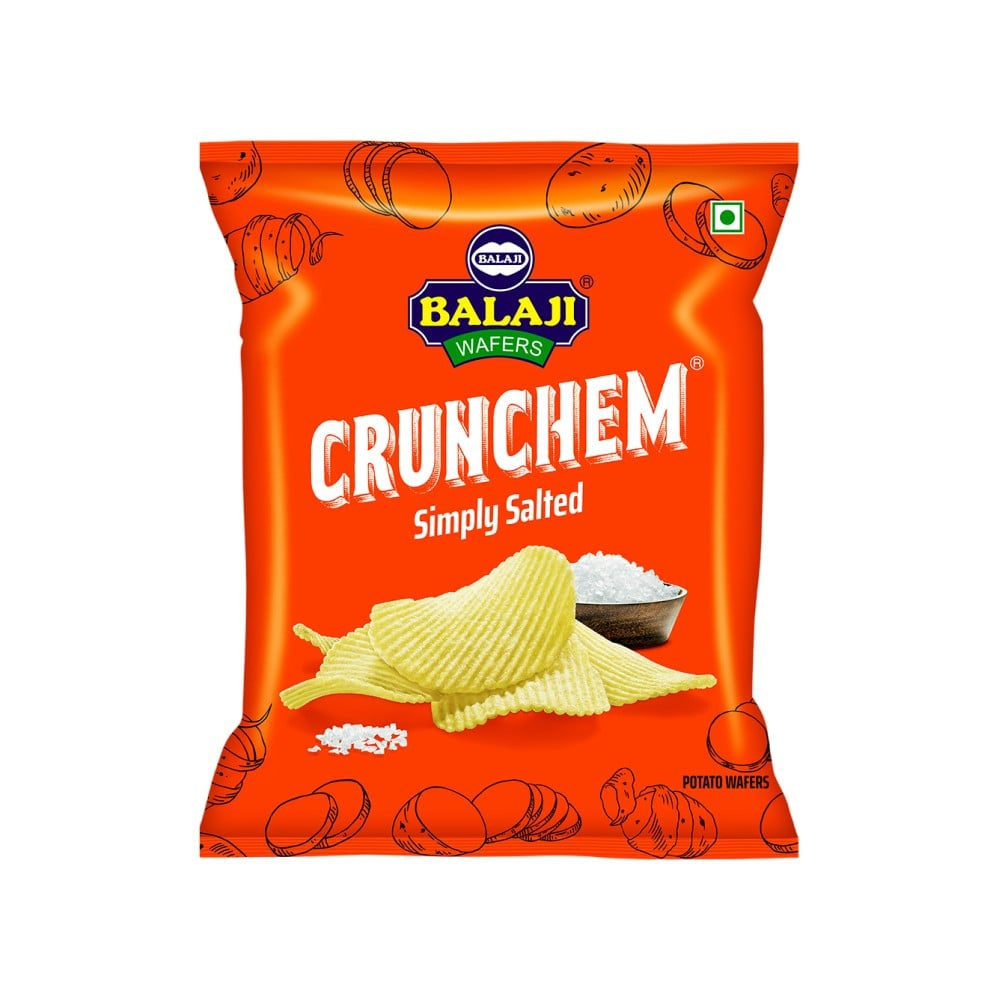 Balaji Crunchem Simply Salted Wafers : 135 g
