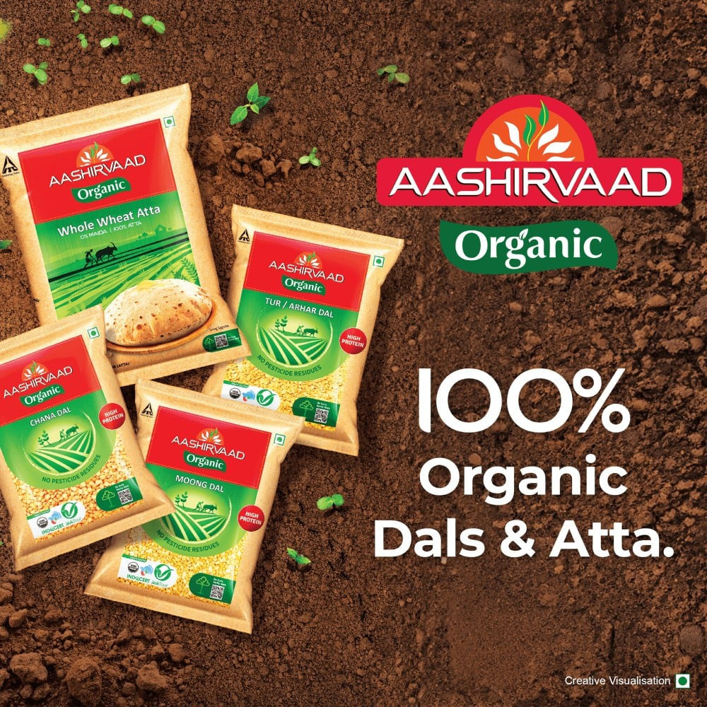 Aashirvaad Organic Atta : 5 kg