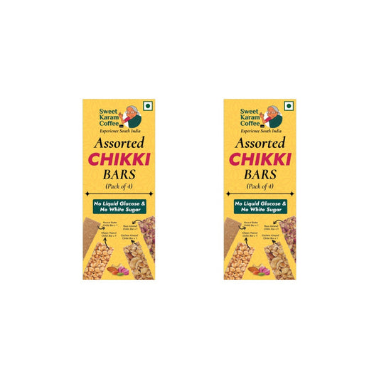 Assorted Chikki Bars by Sweet Karam Coffee Pack of 2 : 2 x 120 g