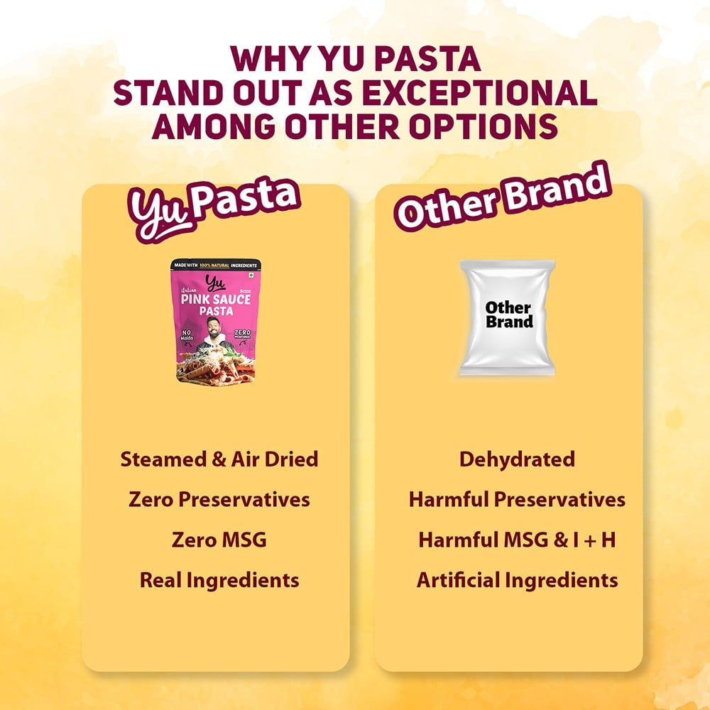 Yu Pink Sauce Instant Wheat Pasta (Penne) - Buy 1 Get 1 Free : 1 x 65 g + 1 x 65 g