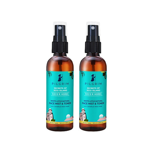 Pilgrim White Lotus Refreshing Face Mist & Toner - Pack of 2 : 2 x 100 ml
