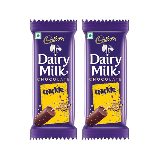 Cadbury Dairy Milk Crackle Milk Chocolate Bar - Pack of 2 : 2 x 36 g