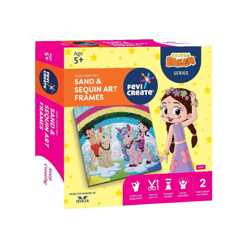Pidilite Fevicreate Sand Sequin Chhota Bheem Chhutki Art Kit : 1 unit