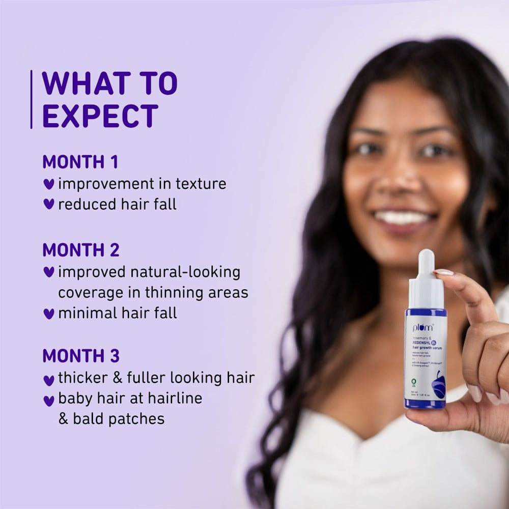 Plum Rosemary & Redensyl Hair Serum for Hair Growth : 30 ml