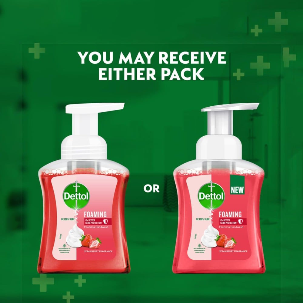 Dettol Strawberry Fragrance Foaming Handwash : 250 ml