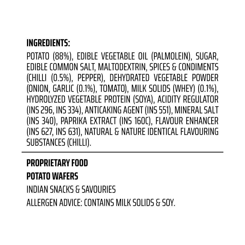 Balaji Crunchex Chilli Tadka Potato Wafers : 135 g