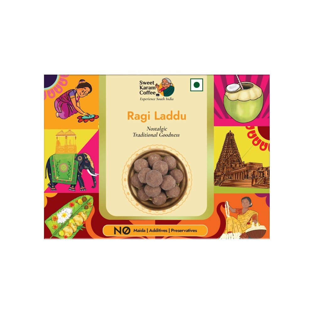 Ragi Laddu by Sweet Karam Coffee : 150 g