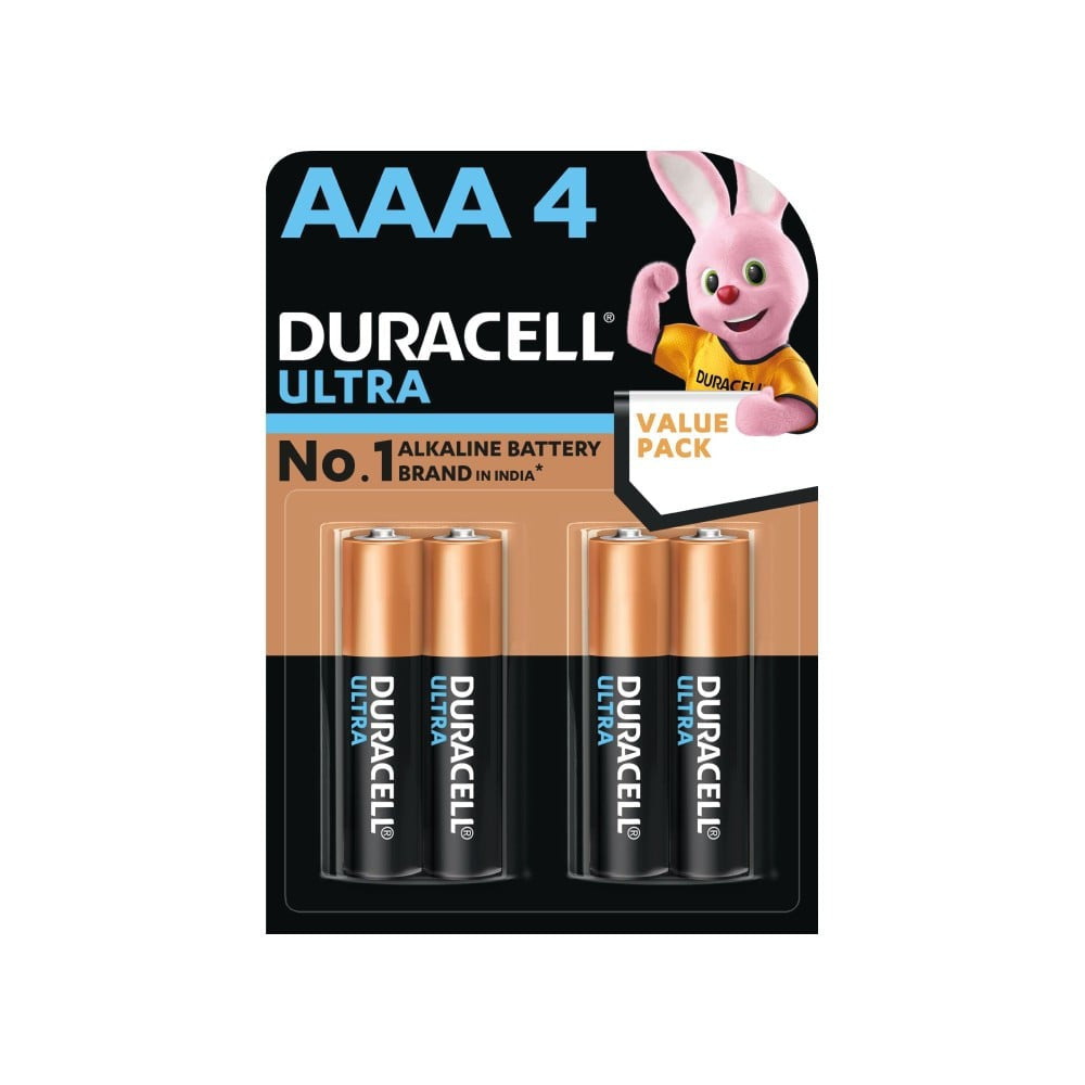 Duracell Ultra AAA Alkaline Battery : 1 pack (4 pieces)