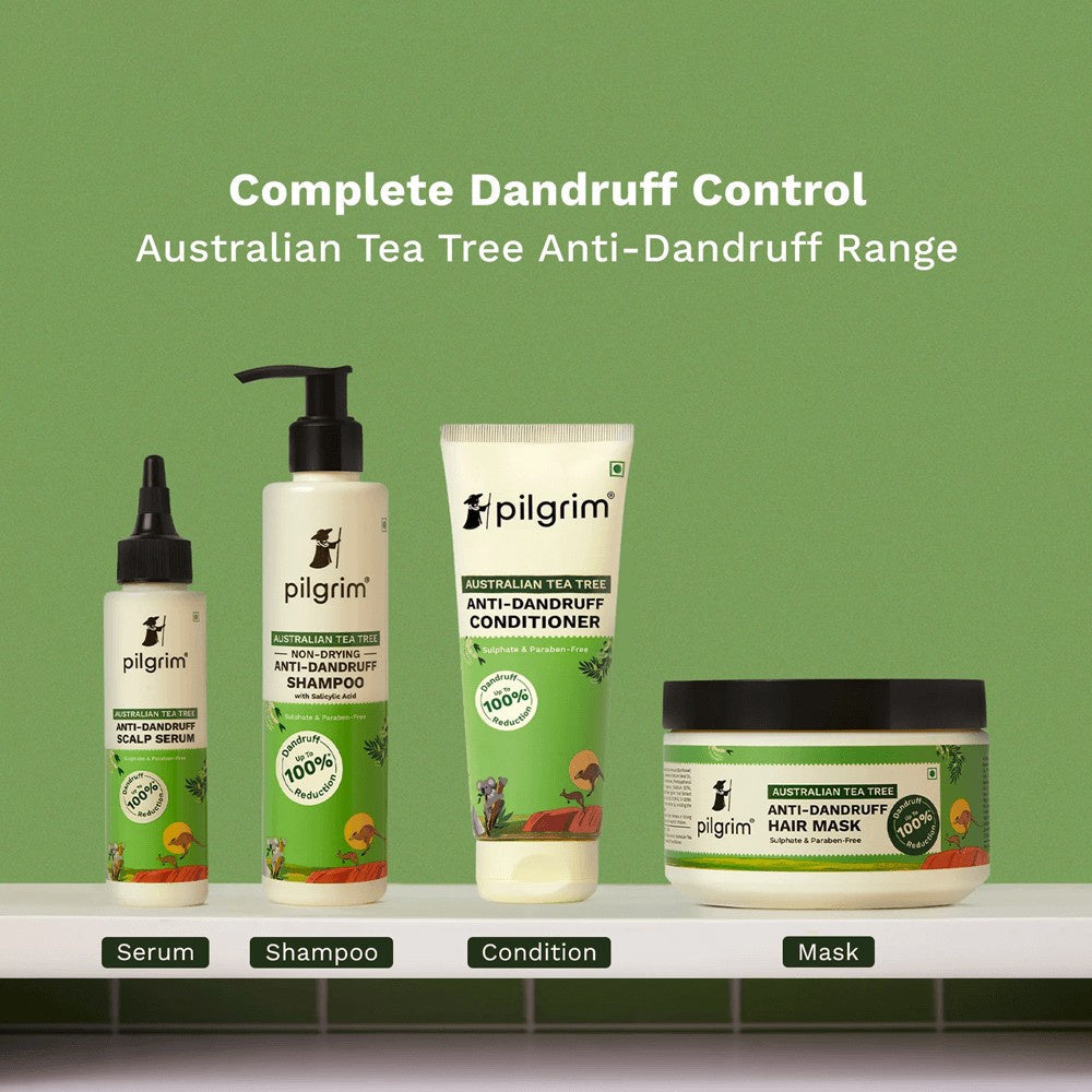 Pilgrim Australian Tea Tree Anti-Dandruff Scalp Hair Serum - Pack of 2 : 2 x 100 ml