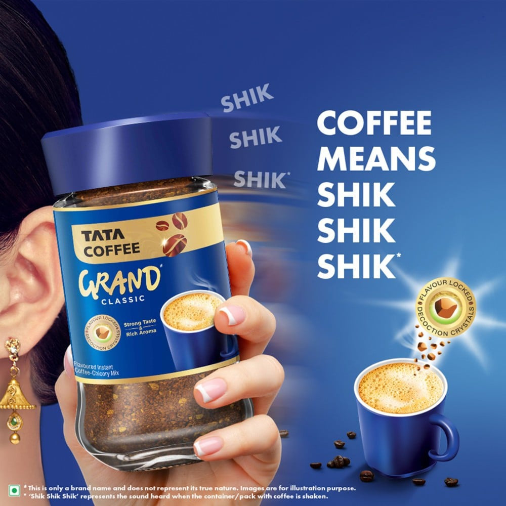 Tata Coffee Grand Classic Strong Instant Coffee : 90 g