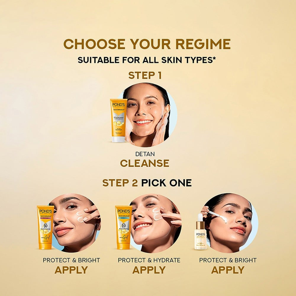 Pond's DeTan Face Wash with Niacinamide & Vitamin C : 100 g