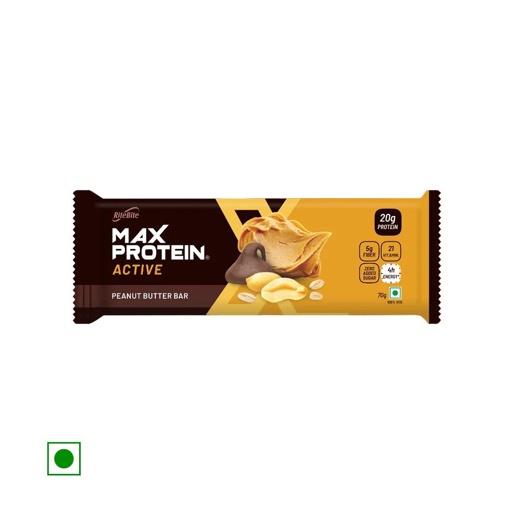RiteBite Max Protein Bar (Peanut Butter) + Max Protein Chinese Manchurian Chips Combo : 70 g + 60 g