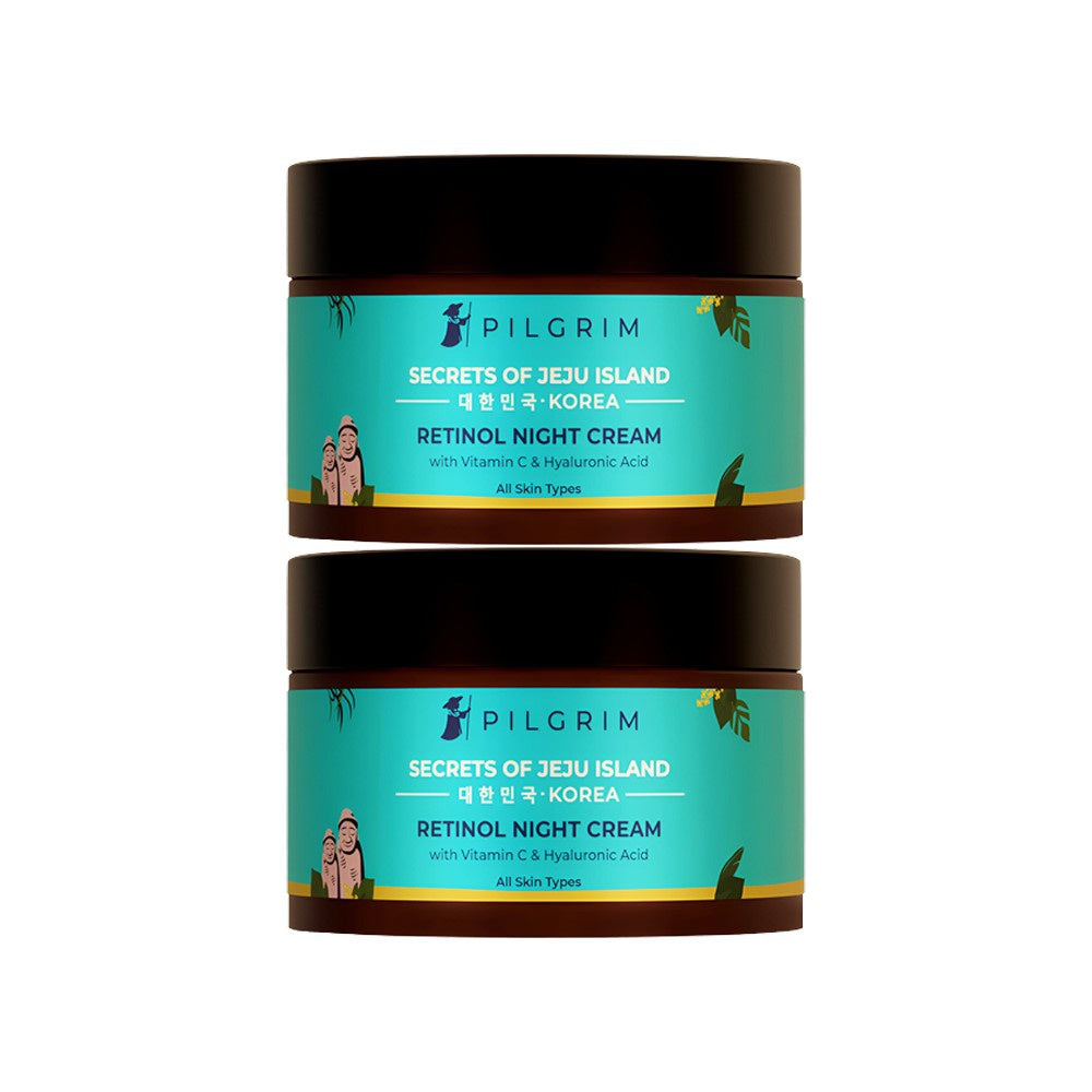 Pilgrim Retinol Night Cream - Pack of 2 : 2 x 50 g