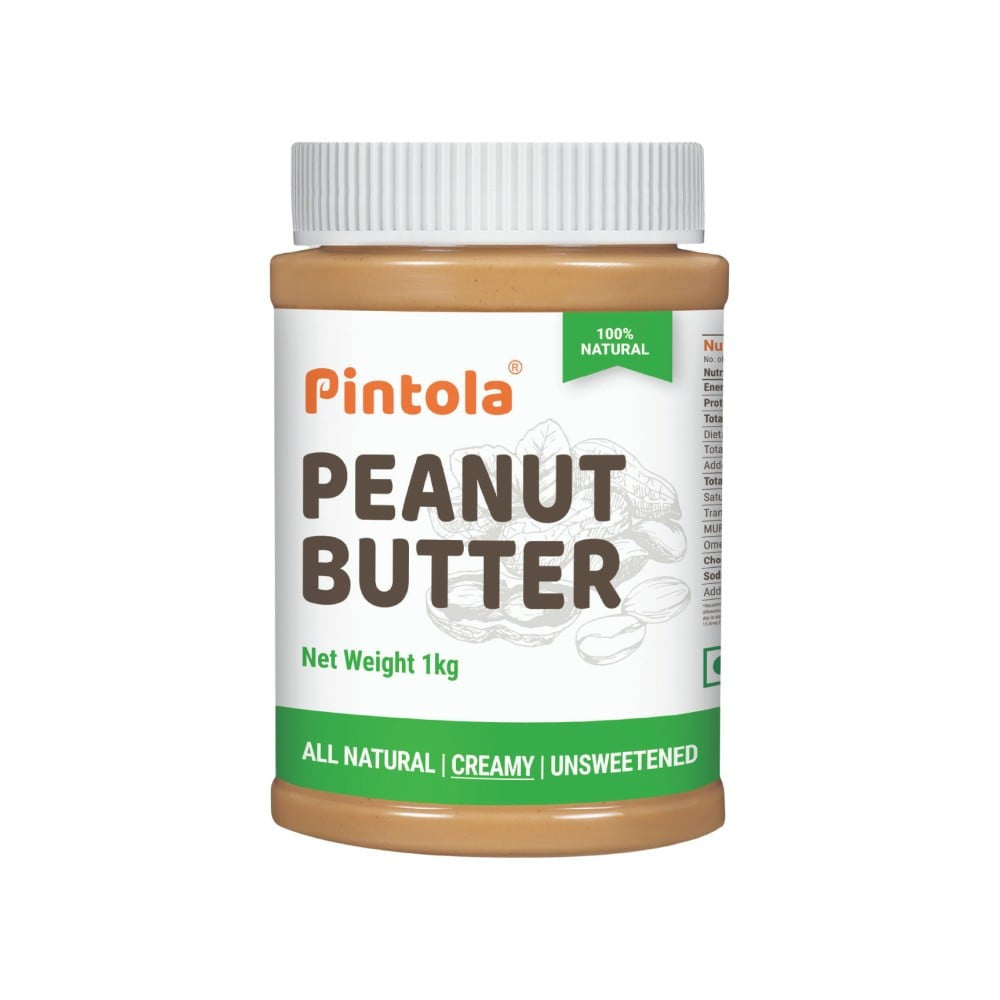Pintola All Natural Creamy Peanut Butter (Unsweetened) : 1 kg