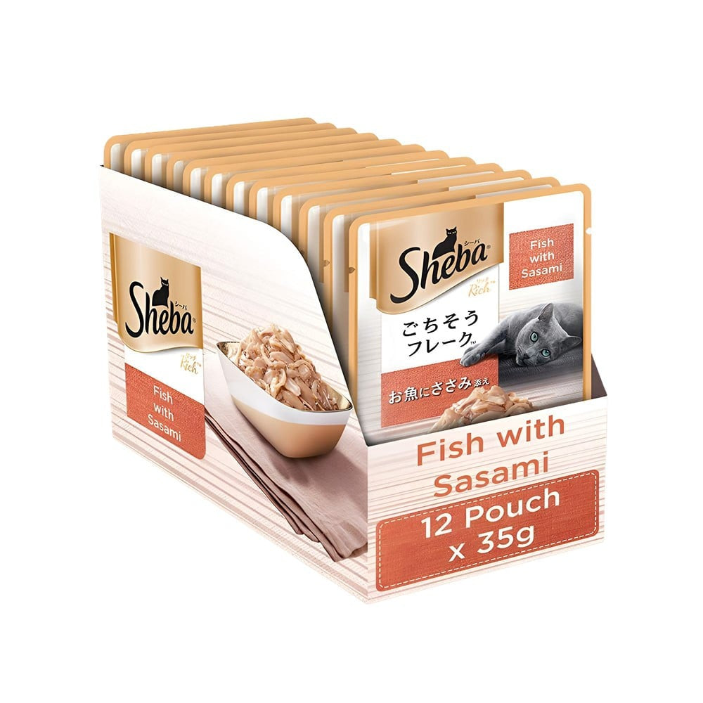 Sheba Rich - Fish with Sasami Wet Cat Food : 12 x 35 g