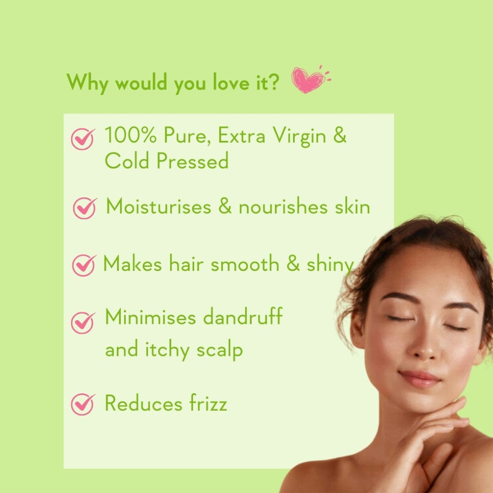 Wishcare Cold Pressed 100% Pure Olive Oil : 200 ml