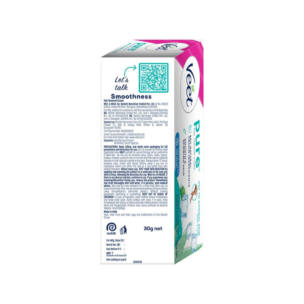 Veet Pure Hair Removal Cream (For Dry Skin) - Pack of 2 : 2 x 30 g