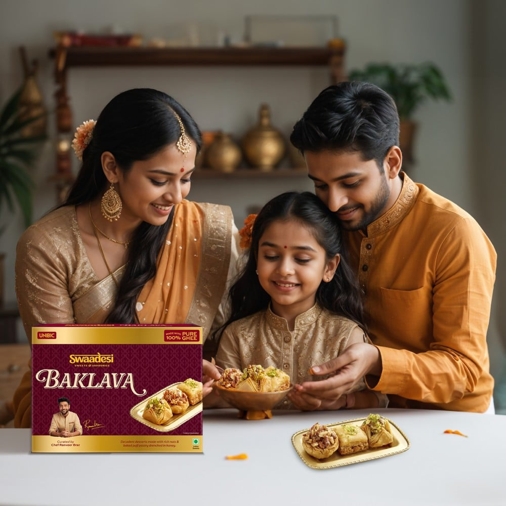 100% Pure Ghee Baklava by Unibic : 200 g