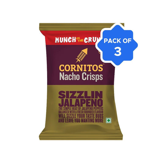 Cornitos Sizzlin Jalapeno Nachos - Pack of 3 : 3 x 75 g