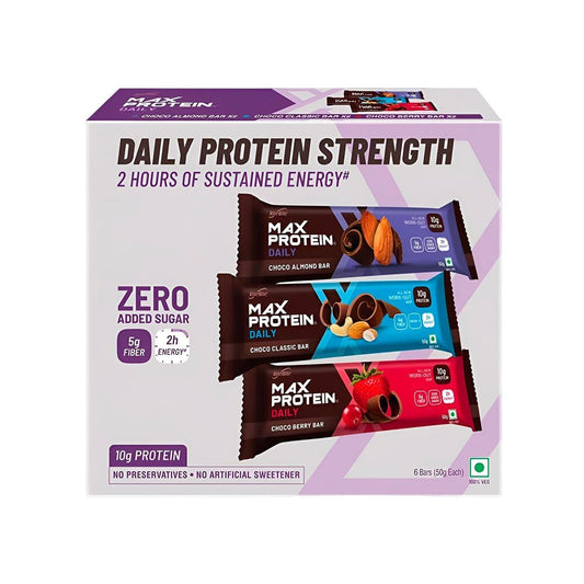 RiteBite Max Protein Daily Protein Bar (Assorted) : 1 pack (6 x 50 g)