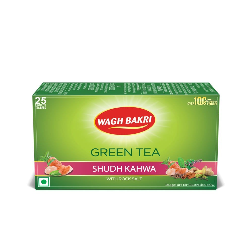 Wagh Bakri Sudh Kahwa Green Tea : 25 bags x 2.5 g