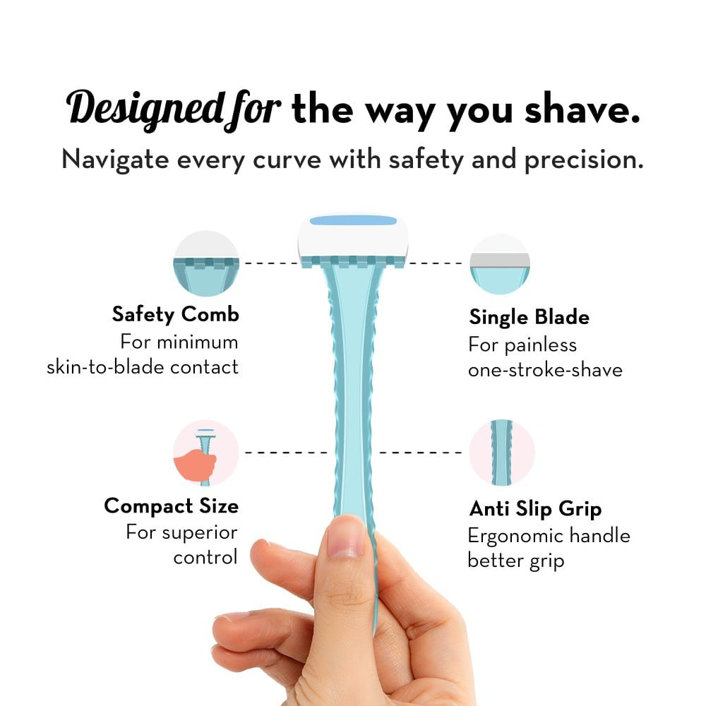 Plush Bikini Razor - Pack of 2 : 2 x 1 pack (2 pieces)