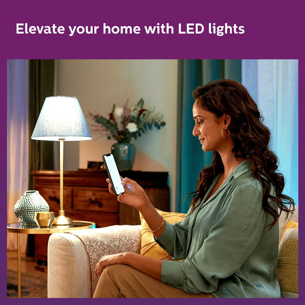 Philips Lighting Wiz Wi-Fi Enabled 9W Smart Bulb (White) : 1 piece
