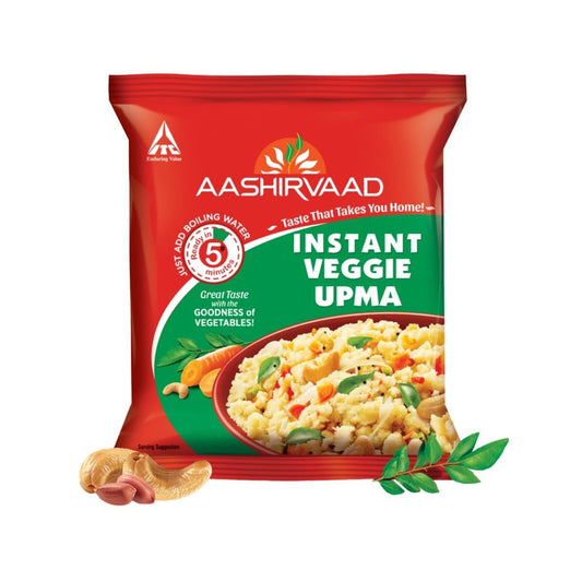 Aashirvaad Instant Veggie Upma Ready to Eat : 60 g