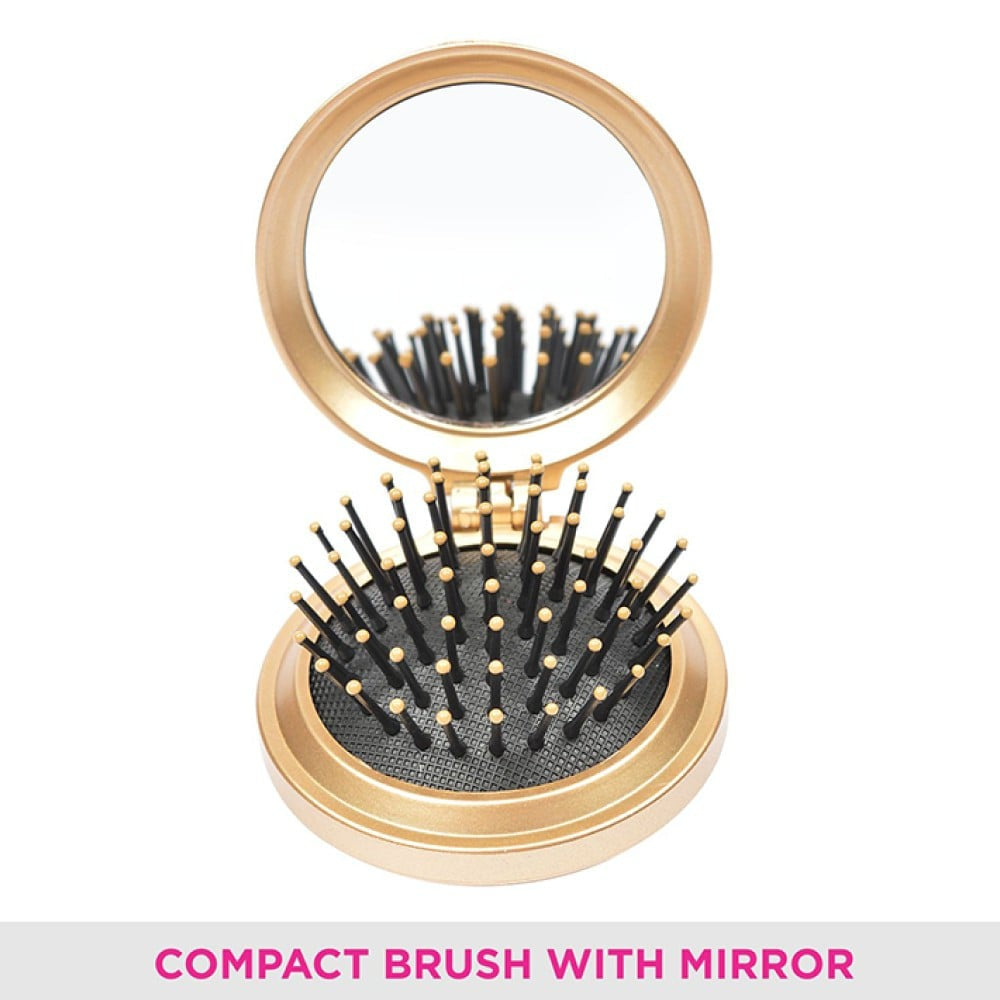 Vega Compact Hair Brush (Gold) : 1 piece