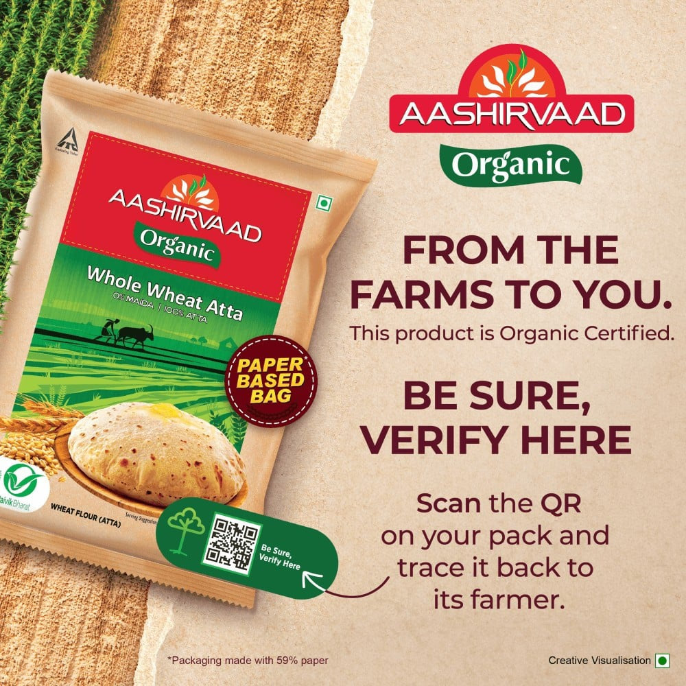 Aashirvaad Organic Atta : 5 kg