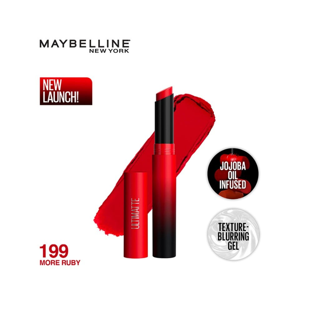 Maybelline New York Color Sensational Ultimattes Lipstick (More Ruby 199) : 1.7 g