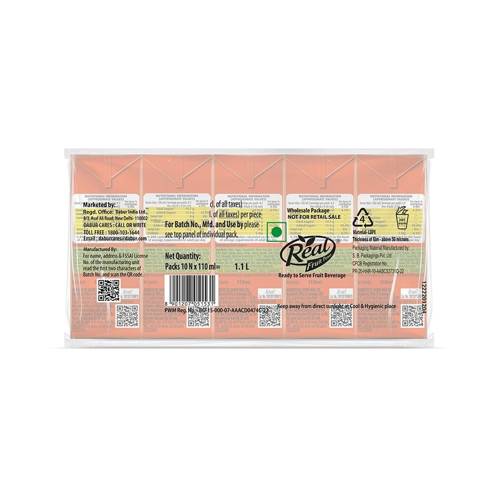 Real Mixed Juice (Pack of 10) : 10 x 110 ml