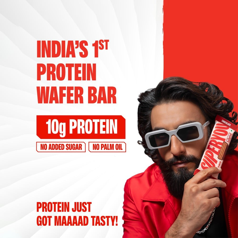SuperYou Chocolate Wafer Protein Bar - Pack of 4 : 4 x 40 g