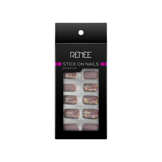 Renee Square Press On Nails (DN 04) : 1 pack (24 pieces)