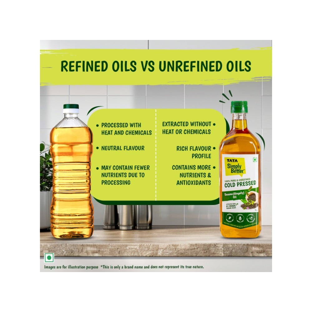Tata Cold Pressed Sesame Oil /Til Oil : 1 ltr