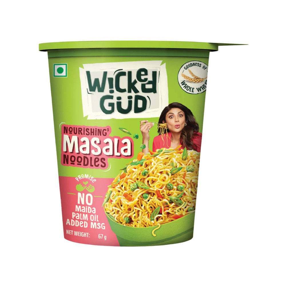 WickedGud Nourishing Masala Cup Noodles : 67 g