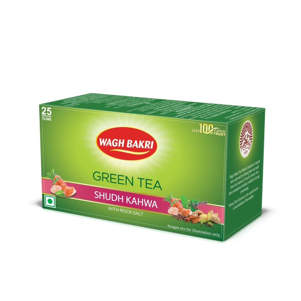 Wagh Bakri Sudh Kahwa Green Tea : 25 bags x 2.5 g