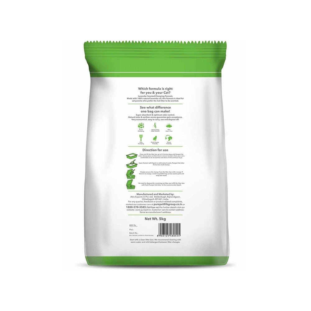 PurePet Cat Litter - Pack of 2 : 2 x 5 kg