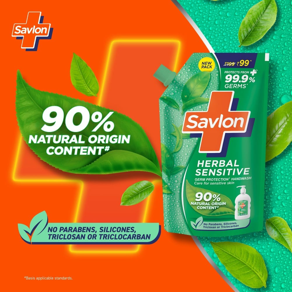 Savlon Herbal Sensitive Hand Wash (Refill) : 675 ml